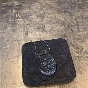 Glass statement necklace